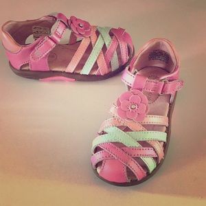 Stride Rite Pastel Leather Sandal